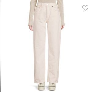 RE/DONE Vintage White 90s Comfy Jeans